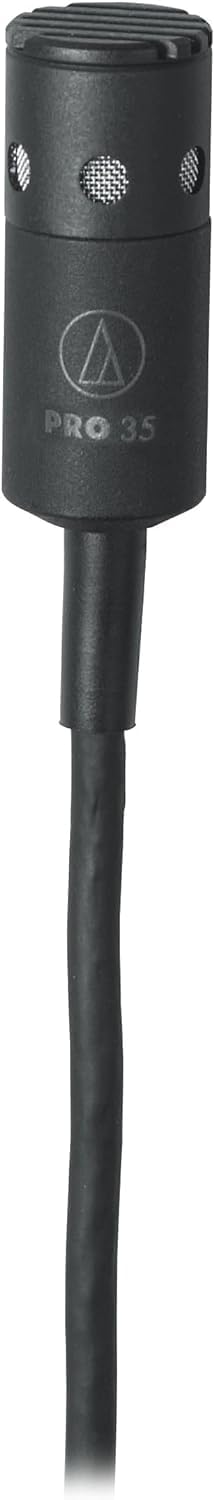 Audio-Technica PRO35 Kondensatormikrofon mit Clip für Instrument, Schwarz