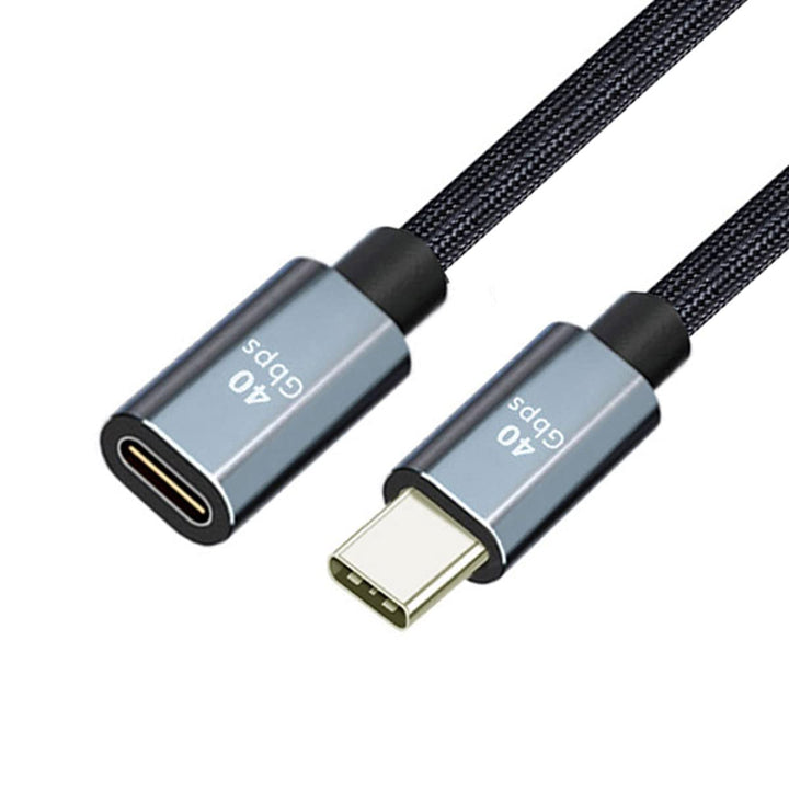 ChenYang CY USB4 USB-C-Verlängerungskabel Stecker auf Buchse 40 Gbit/s mit 100 W Aufladung und 8 K b