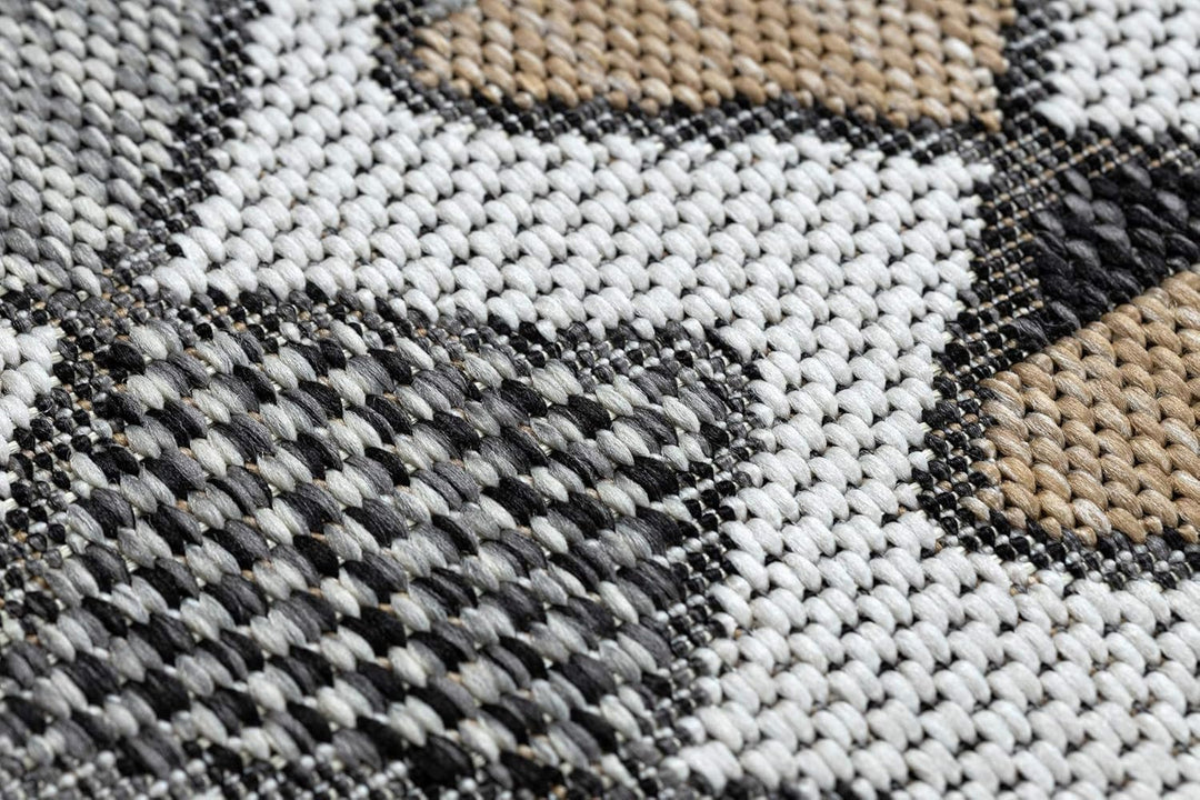 Teppich SISAL Cooper Diamanten, Zickzack Innen &amp; Aussen Hochwertiges Flachgewebe Schlafzimmer/Terras