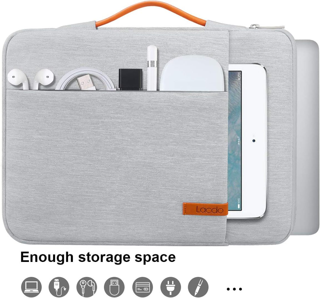 Lacdo 360° Rundumschutz Laptoptasche Hülle für 13" Neu MacBook Air M4 A3240 2025/M3 A3113/M2A2681/M1