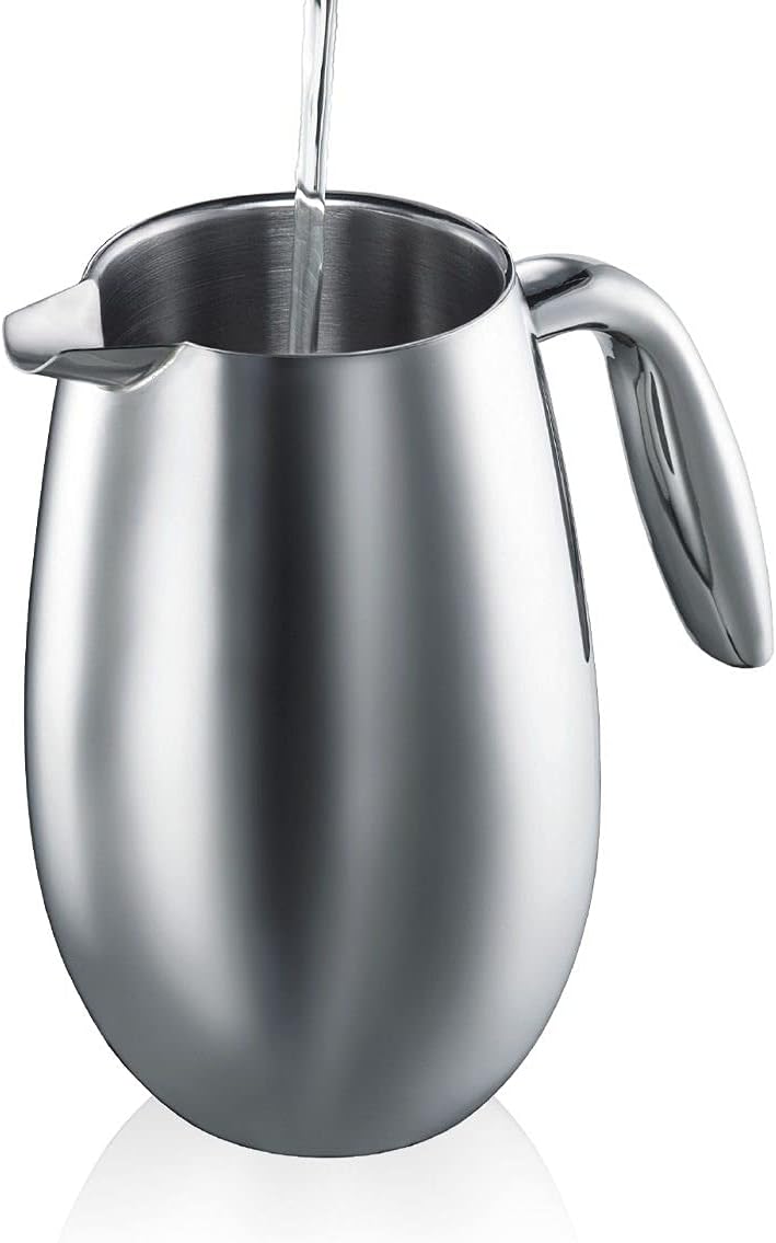 Bodum columbia Kaffeebereiter (Doppelwandig, Edelstahl, Spülmaschinengeeignet, 0,35 liters) shiny Sh