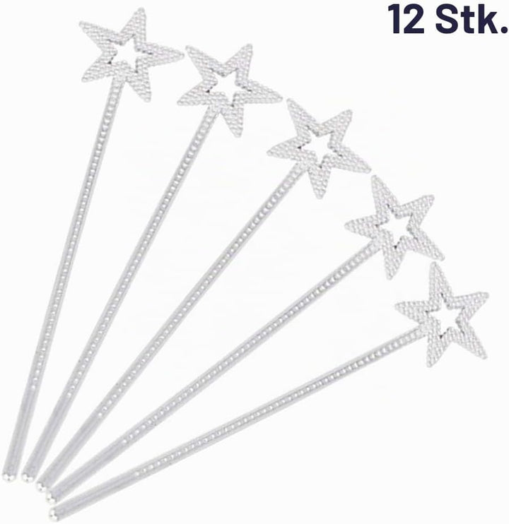TOYANDONA 12 Stück Sternenstab Weihnachten Fee Prinzessin Stick Xmas Party Favors Mädchen Kostüm Req