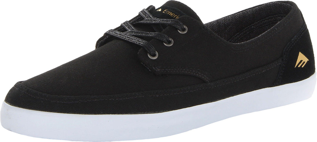 Emerica Herren The Troubadour Low Skateboardschuhe 45.5 EU Black White, 45.5 EU Black White