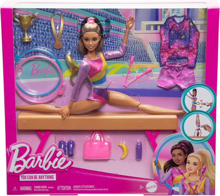 Barbie Turnspass-Spielset - über 10 thematisch passenden Teilen für siegreiche Geschichten, bunt sch