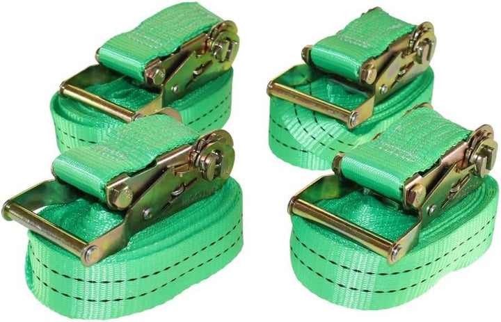 SETPREIS 4 STÜCK! Zurrgurt Spanngurt mit Ratsche 6m 38mm 2t 2000kg 2000 daN, einteilig, kompatibel m
