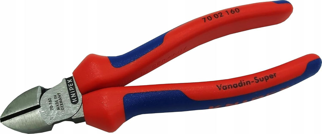 Knipex 70 02 160 Seitenschneider, Mehrkomponentengriff, schwarz atramentiert – 160 mm