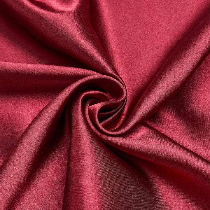 Satin Bettwäsche 155x220 Rot Weinrot Dunkelgrau Wendebettwäsche Uni Uni Modern Elegant Bettbezug Set