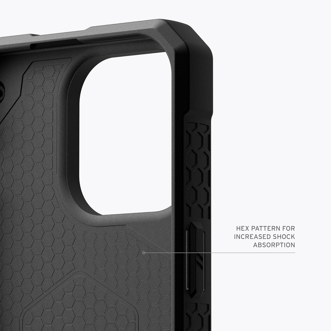 URBAN ARMOR GEAR Monarch Pro Schutzhülle kompatibel mit Apple iPhone 15 Pro Max Hülle [Wireless Char