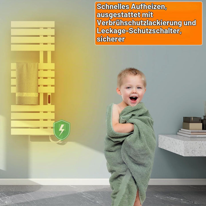 Elektrischer Handtuchhalter, für Alexa und Google Home and APP, 500×1300mm, 460W, WiFi Smart Thermos