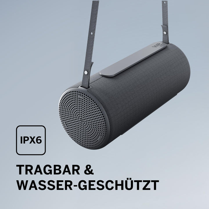 Loewe We. HEAR 2 Storm Grey, Bluetooth Lautsprecher, 60W, Wasserresistent, Tragbar, Aufladbar, 17h L