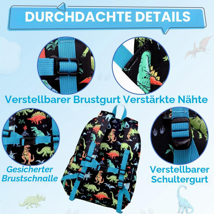 VASCHY Rucksack für Kinder, niedlich, Jungen, wasserdicht, leicht, Kindergarten, Schulranzen, Mädche