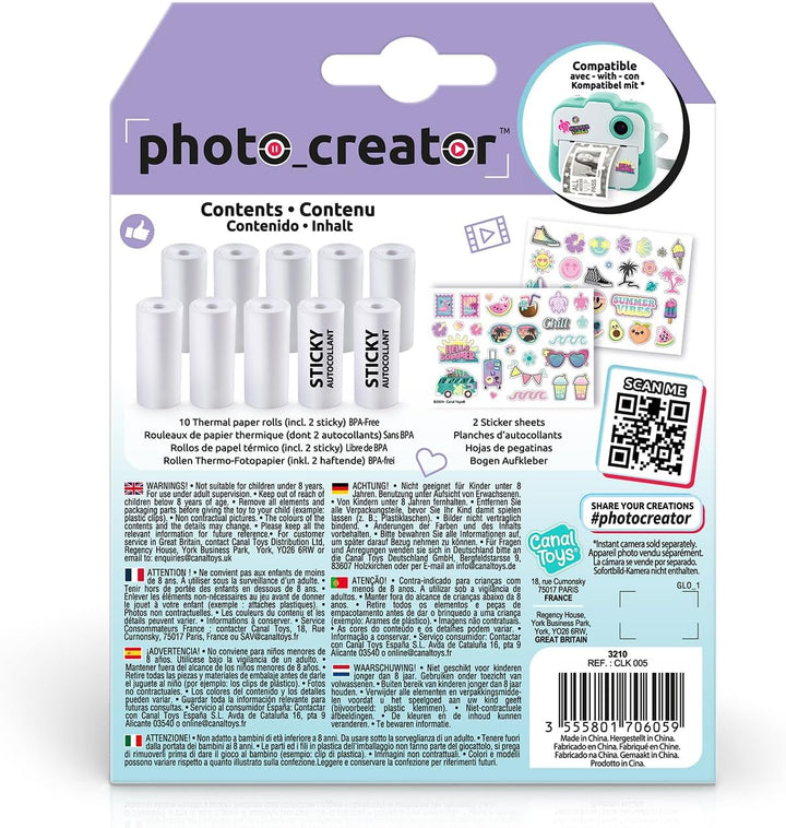 Canal Toys - Photo Creator CLK 005 Sofortdruck Nachfüllgerät weiss, weiss