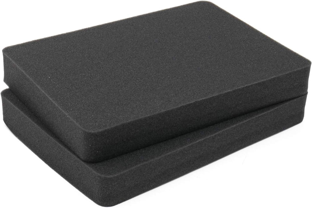 HMF ODR100 Koffereinlagen mit Rasterschaumstoff für Outdoor-Fotokoffer | 4er Set | 37,5 x 27 cm, 37,