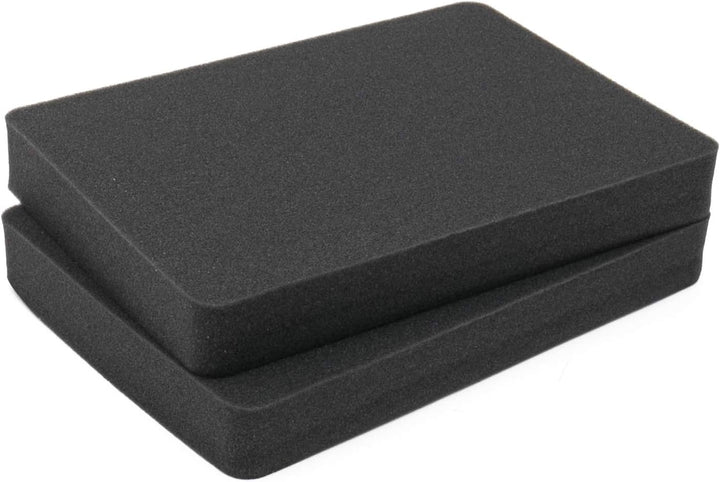 HMF ODR100 Koffereinlagen mit Rasterschaumstoff für Outdoor-Fotokoffer | 4er Set | 37,5 x 27 cm, 37,