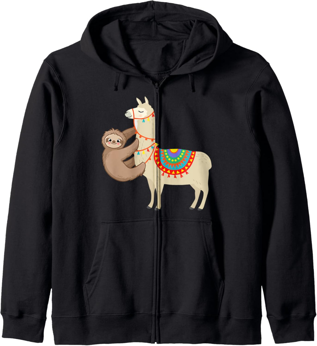 Sloth Llama - Sloth Llama Lover - Funny Llama Alpaca Sloth Kapuzenjacke