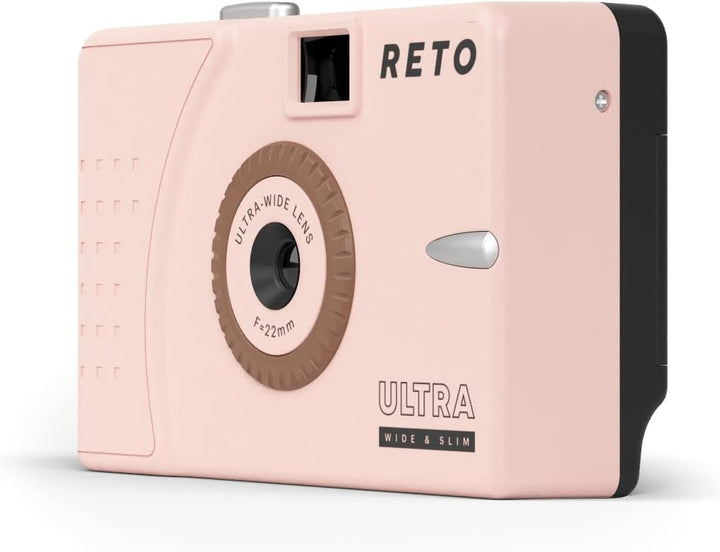 RETO Ultra Wide und Slim 35 mm Wiederverwendbare Tageslicht-Filmkamera – 22 mm Weitwinkelobjektiv, f