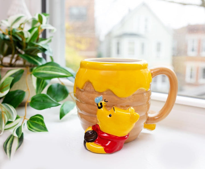 Silver Buffalo Winnie Puuh Kaffeetasse, Keramik, 3D-Form, 652 ml, Novelty