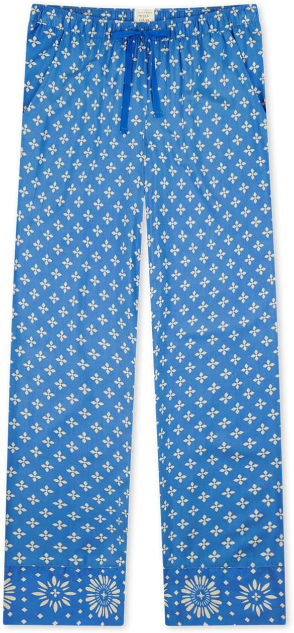 Schiesser Damen Schlafhose Lang mit Bündchen Modal-Mix + Relax Pyjamaunterteil 34 Multicolor 5_18210