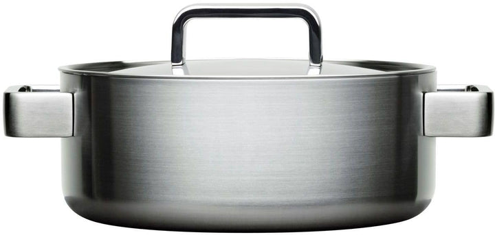 Iittala Tools - Kochtopf mit Deckel - 3,0 l - Gebürsteter Edelstahl Topf mit Deckel 3 l, Topf mit De
