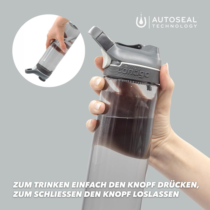 Contigo Cortland Autoseal Trinkflasche mit automatischem Trinkverschluss | 720ml grosse BPA-freie Ku