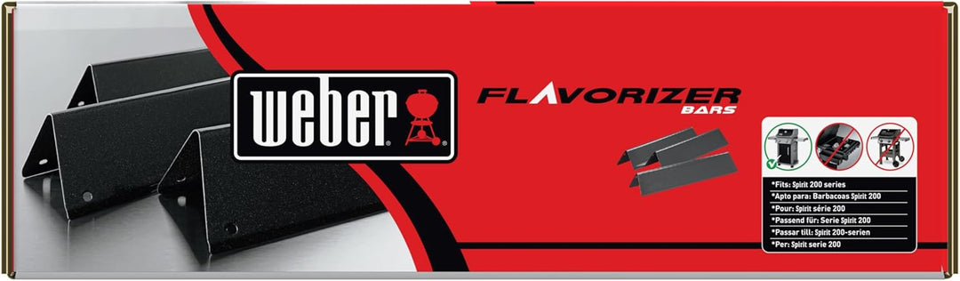 Weber 7635 Porcelain-Enameled Flavorizer Bars for Spirit 200 Series Gas Grills (Set of 3/15.3 x 3.5