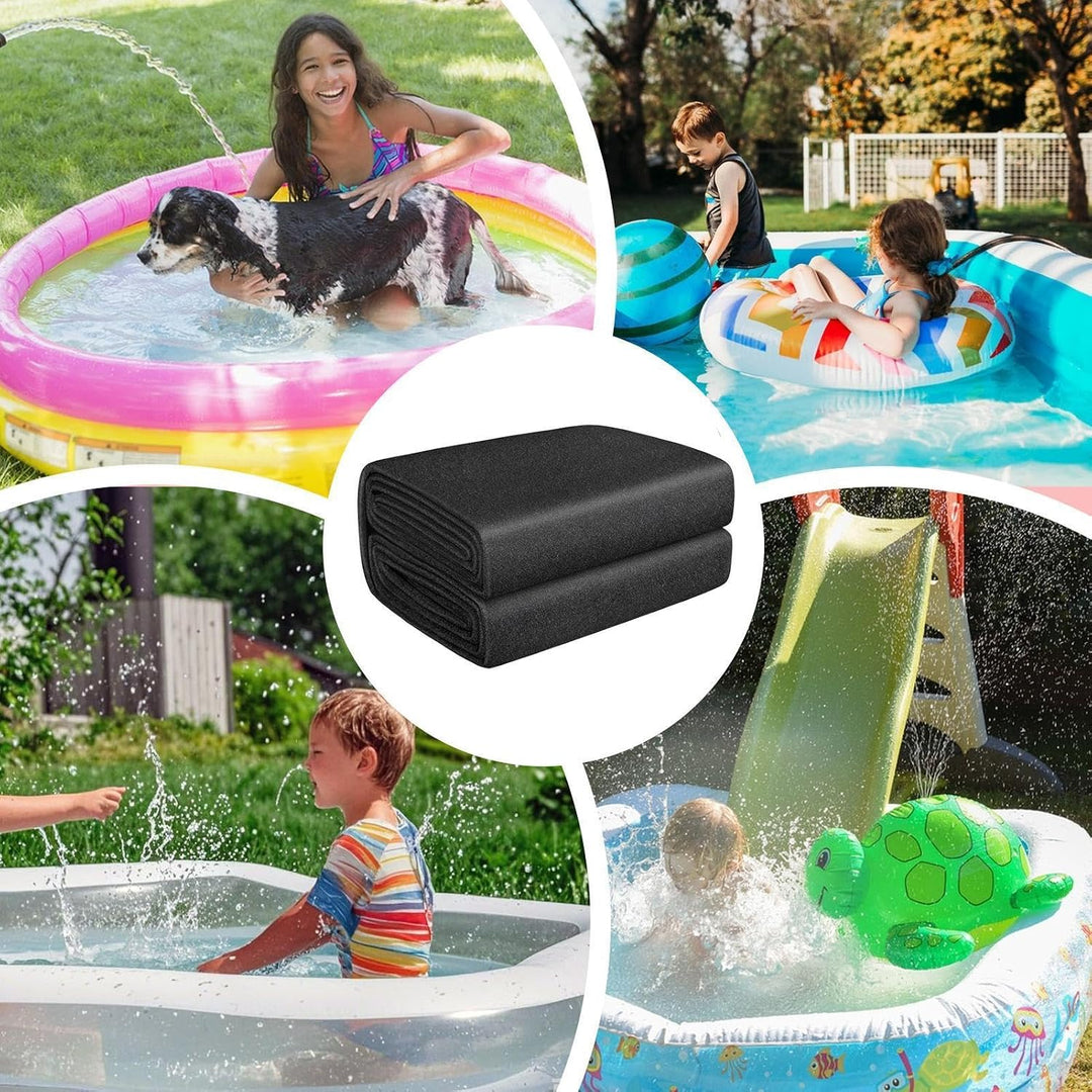 Extra dicke Poolmatte, Poolfolie rund, Schwimmbäder Bodenplane Outdoor Runde Spa Pools Bodenschutz,