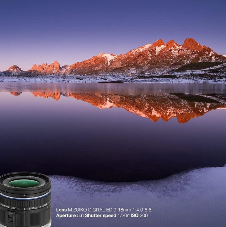 Olympus M.Zuiko Digital ED 9-18mm F4.0-5.6 Objektiv, Weitwinkelzoom, geeignet für alle MFT-Kameras (