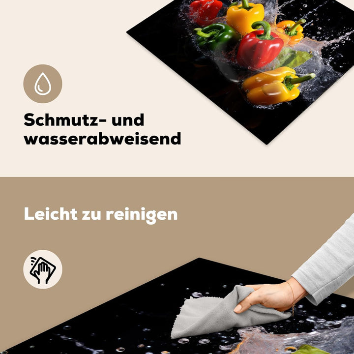 Herdabdeckplatte Einteilig Herdabdeckung Abdeckplatte für Ceranfeld Abdeckung Induktionskochfeld Auf