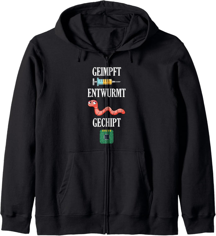 Geimpft Entwurmt Gechipt Design für Tierarzt und Tierärztin Kapuzenjacke