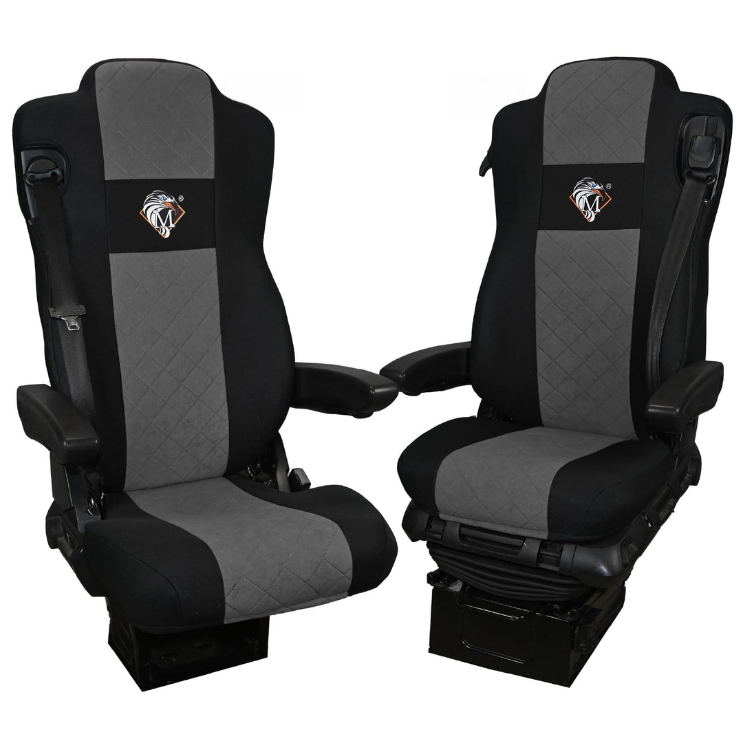 SABA Auto Sitzbezüge LKW für Mercedes ACTROS MP4, AROX ab 2011, MP5 ab 2019, ungefederter Beifahrers