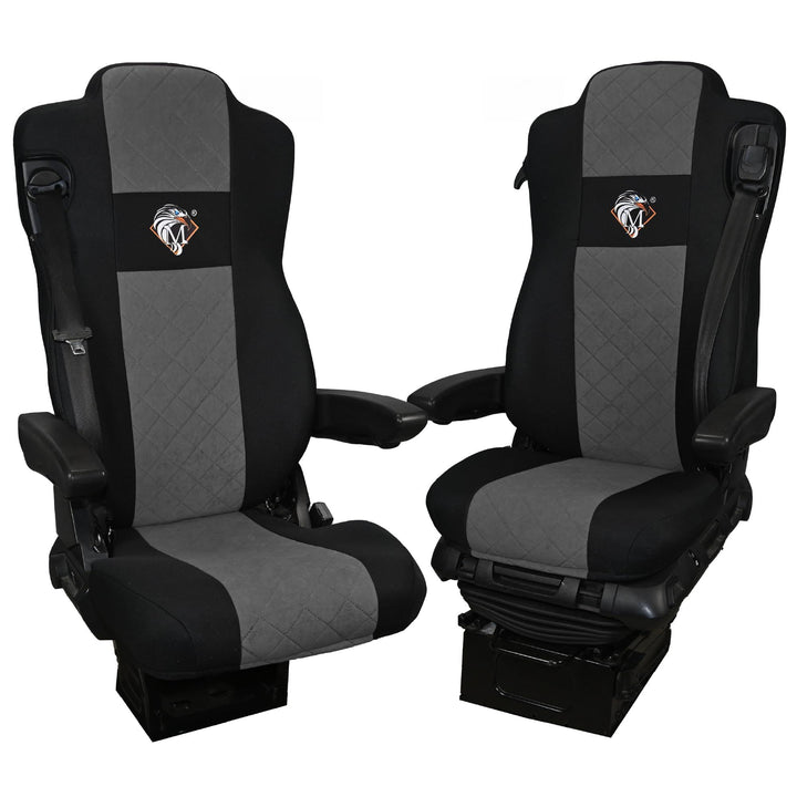 SABA Auto Sitzbezüge LKW für Mercedes ACTROS MP4, AROX ab 2011, MP5 ab 2019, ungefederter Beifahrers
