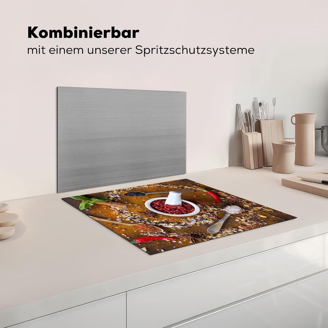 Herdabdeckplatte Einteilig Küche Herdabdeckung Induktionsfeld Ceranfeld Herdabdeckplatten Vinyl Matt