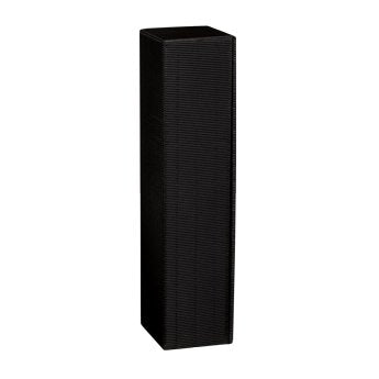 10 Stück 1er Weinkarton, Weinverpackung, Flaschenkarton - Dekowell-PV schwarz (schwarz), Schwarz