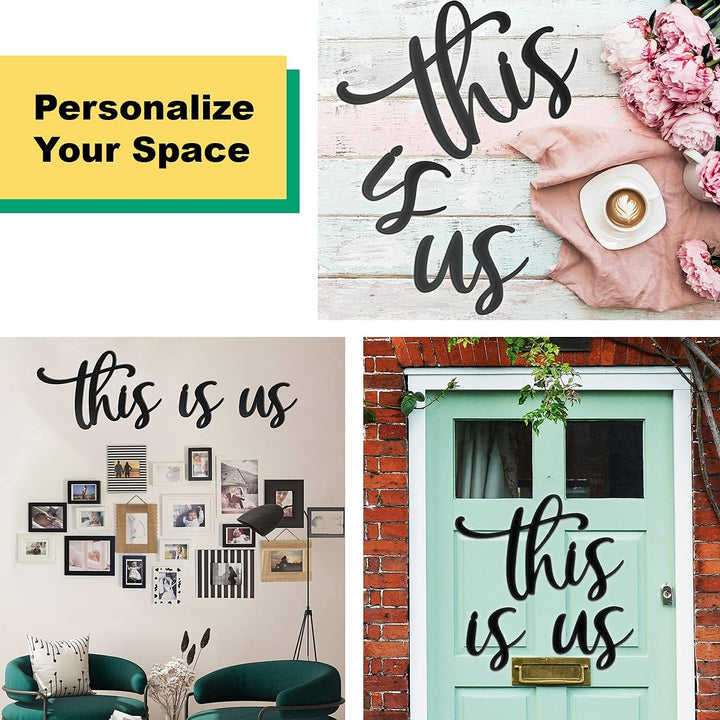Vivegate This Is Us Wanddekoration - This Is Us Schilder Home Decor Metalldekorationen für Zimmer Gr
