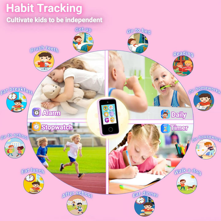 Kinder Handy for 3-8 Jahre,Smartphone und Lernspielzeug für Kleinkinder (Blue), Blue