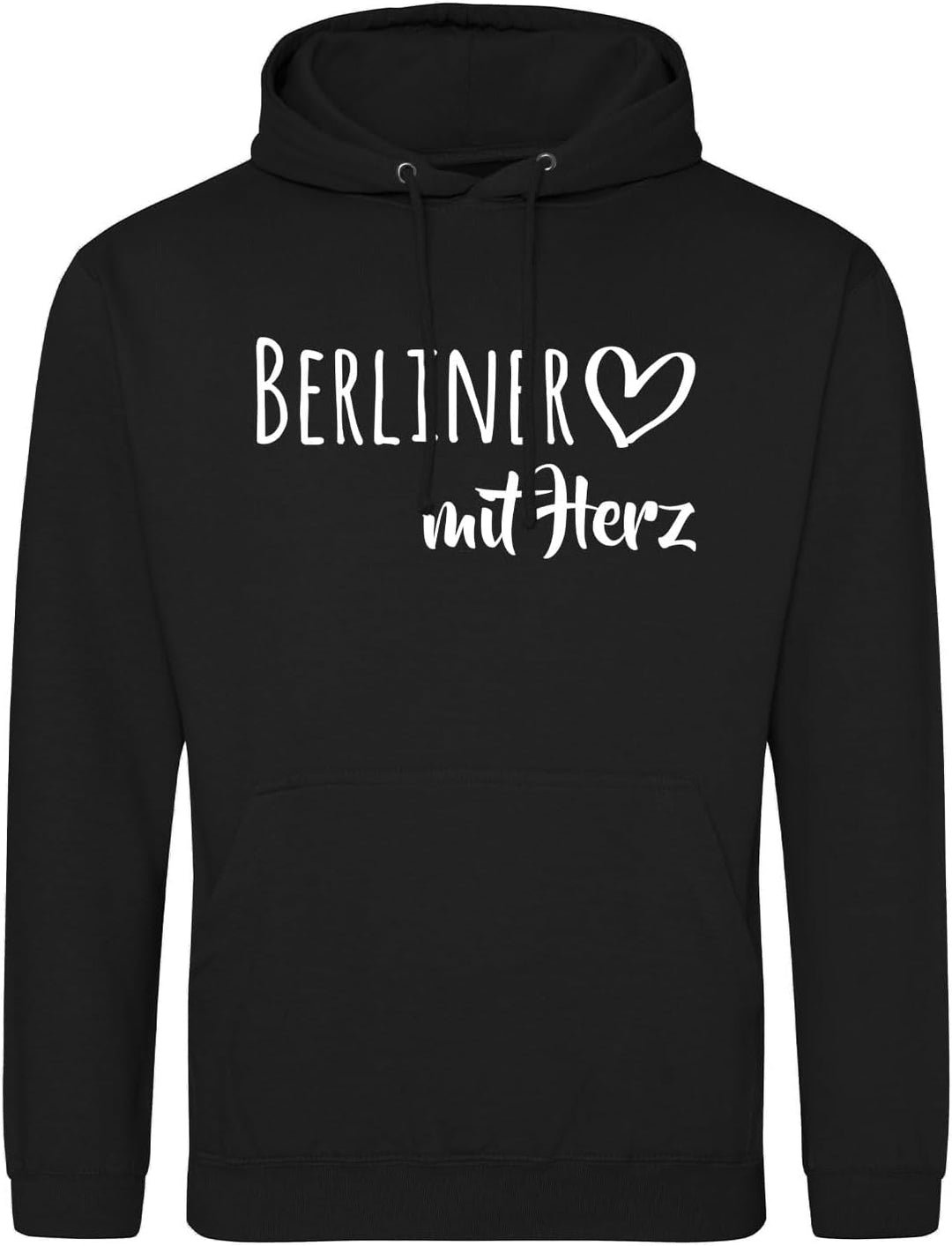 huuraa Unisex Hoodie Berliner mit Herz Pullover Vegan Grösse S-3XL mit Motiv für die tollsten Mensch