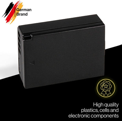 PATONA Protect V1 (2X) Ersatz für Akku Canon LP-E10 (echte 1020mAh) mit NTC-Sensor und V1 Gehäuse ko