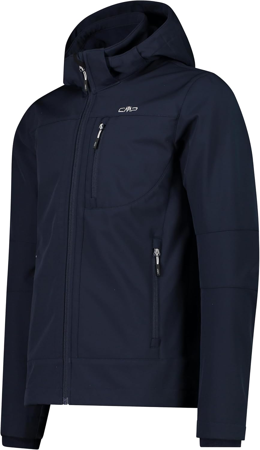 CMP Herren Herrenjacke mit Reissverschluss und Kapuze Softshelljacke 54 B.Blue-Ice, 54 B.Blue-Ice