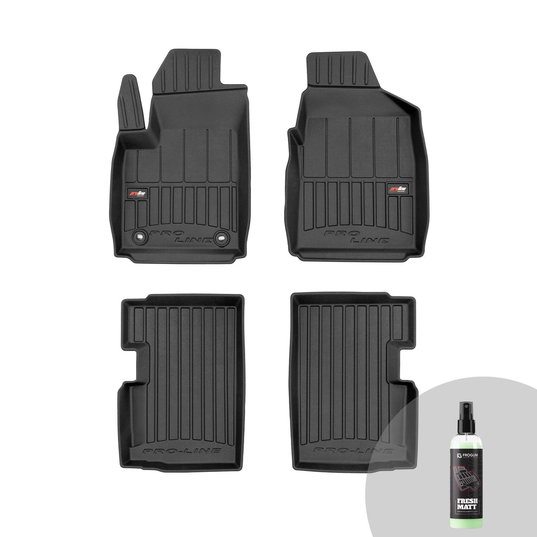 FROGUM ProLine 3D Gummimatten Exklusiven Auto Fussmatten Autofussmatten für Ford Ka II 2008-2016 | D