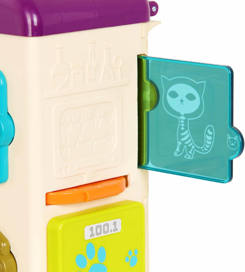 B. toys Tierarztkoffer für Kinder mit Kuscheltieren, Stethoskop, Spritze und mehr – Arztkoffer Tiera