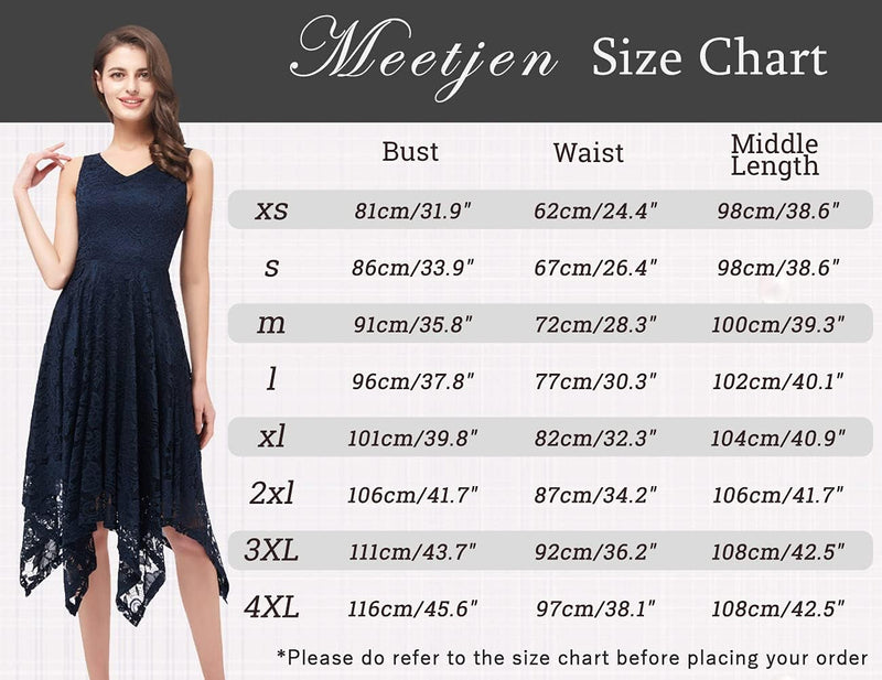 Meetjen Damen Elegante Abendkleid A-Linie Hochzeit Gast Brautjungfernkleid L Weiss, L Weiss