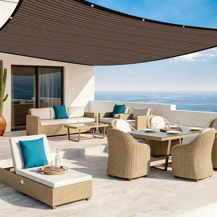 Garten Schattierungsnetz Schattiernetz,Shade Cloth mit Ösen 80% UV-Beständiges,für Garten Pflanze Ge