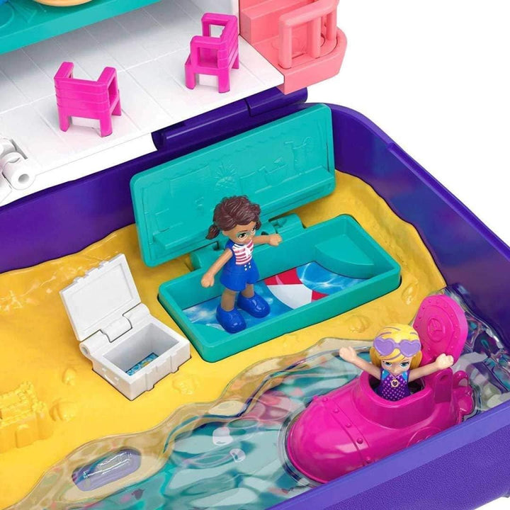 Polly Pocket FRY40 Hidden Places Strand Rucksack Spielset, Lila Single, Single