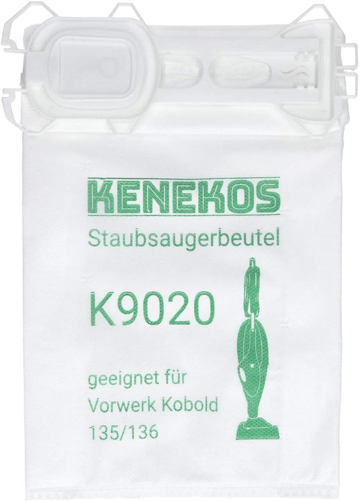 Kenekos - 18 Staubsaugerbeutel passend für Vorwerk - Kobold 135/136 / 135SC / VK135 / VK 136, 5-lagi