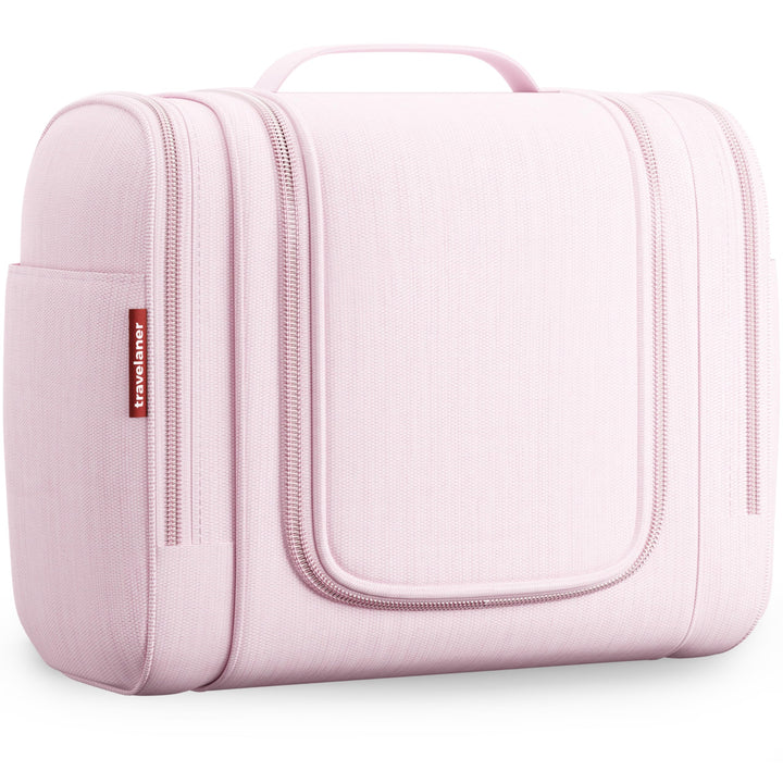 Travelaner Kulturbeutel zum Aufhängen, Damen/Herren, 7L, Rosa | Grosse Kulturtasche mit Haken: Kosme