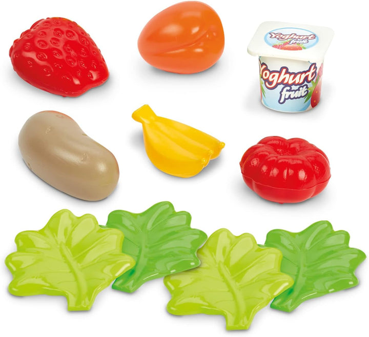 Ecoiffier Spielzeug - 1219 - Einkaufskorb für Kinder + Registrierkasse + Zubehör - 100% Chef - Ab 18