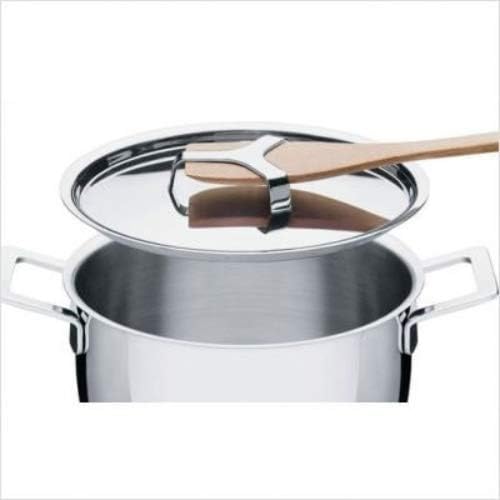 Alessi "POTS & PANS" Deckel aus Edelstahl 2.5 x 16.8 x 10.5 cm Silber, 2.5 x 16.8 x 10.5 cm Silber