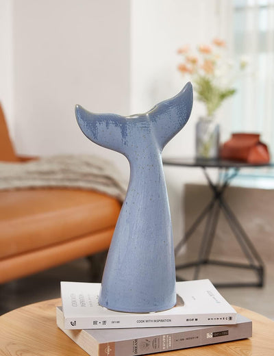 SEINHIJO Blume Vase Keramik Skulptur Statue Modern Dekor Wohnzimmer Kunst Geschenk Zuhause Art 21cm