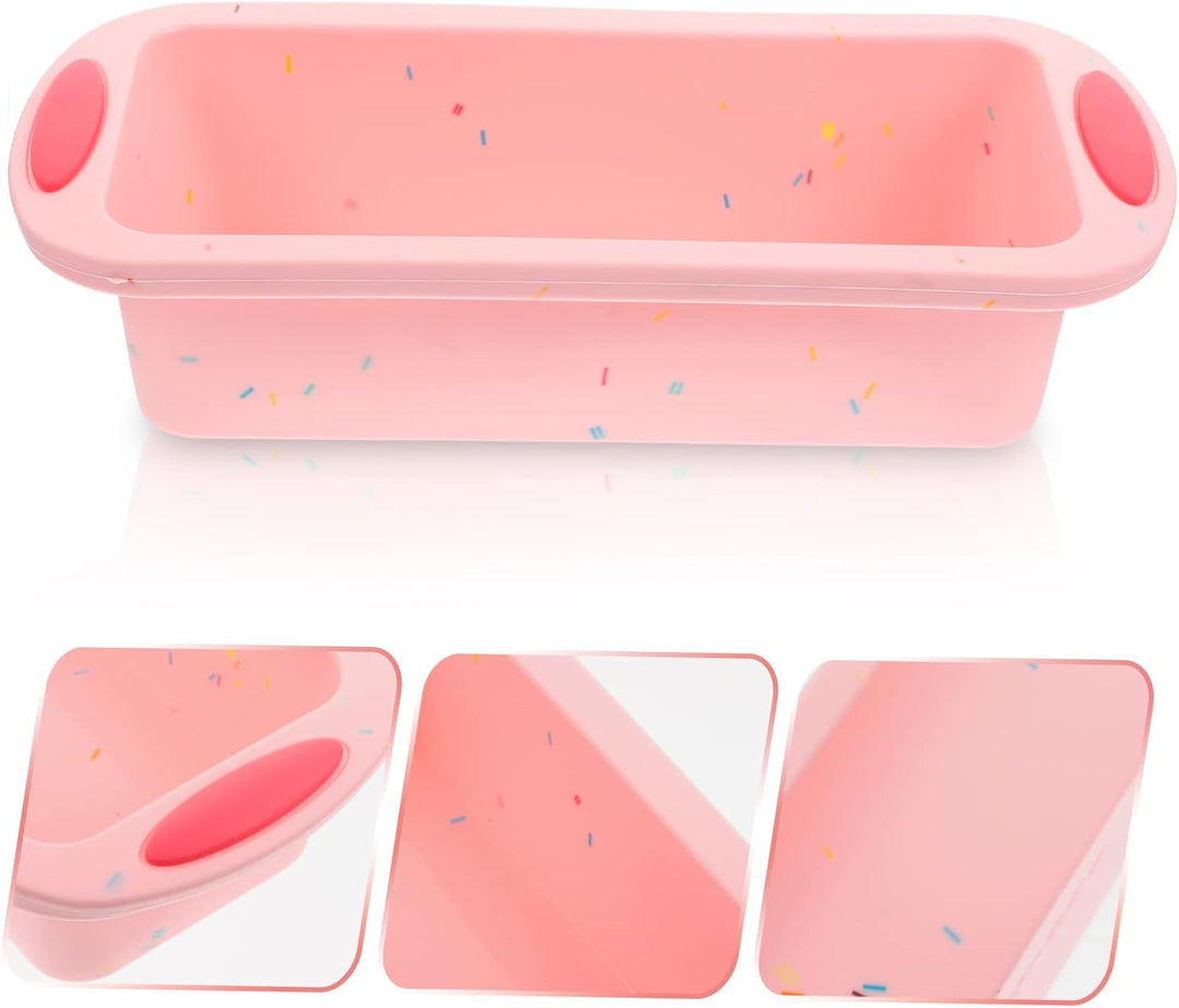 Cabilock Rosa Silikon Brotbackform für Toast und Kuchen, Antihaft, Rosa