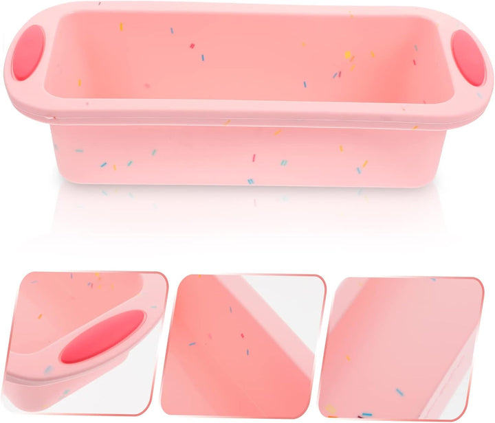 Cabilock Rosa Silikon Brotbackform für Toast und Kuchen, Antihaft, Rosa